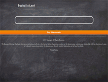 Tablet Screenshot of bookalist.net